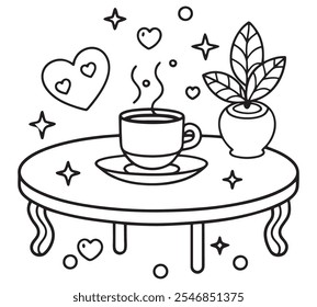 Enjoy a cozy collection of cute and bold coloring pages designed to relax and uplift! These pages feature heartwarming illustrations with easy-to-fill shapes, ideal for simple yet satisfying coloring.