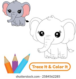 Enjoy cute elephant vector coloring pages with adorable designs. These printable elephant illustrations are fun and creative for kids and adults alike.