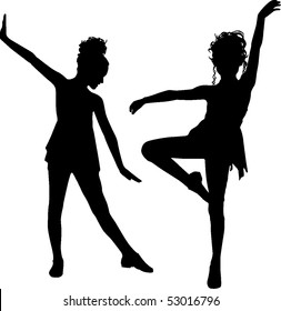 Enjoy dancer silhouette