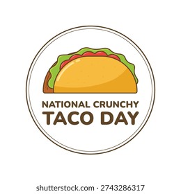 Enjoy a delicious hard shell taco filled with fresh ingredients to celebrate this special food holiday with friends and family today