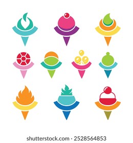  Enjoy a delightful collection of ice cream and gelato vector designs, perfect for menus, posters, and digital projects. These colorful treats will sweeten any design with flavor and fun.
