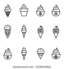  Enjoy a delightful collection of ice cream and gelato vector designs, perfect for menus, posters, and digital projects. These colorful treats will sweeten any design with flavor and fun.
