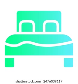 Enjoy the elegance with our Hotel Gradient Glyph Icon Set. This collection features solid icons with captivating color gradients, specifically designed for various hotel-related design projects.