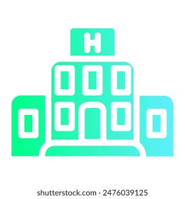 Enjoy the elegance with our Hotel Gradient Glyph Icon Set. This collection features solid icons with captivating color gradients, specifically designed for various hotel-related design projects.