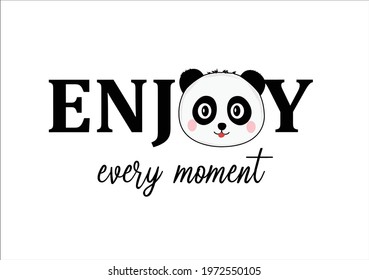 enjoy every moment vector art design