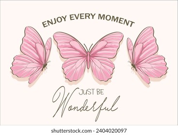 ENJOY EVERY MOMENT VECTOR DESIGN HAND DRAWN