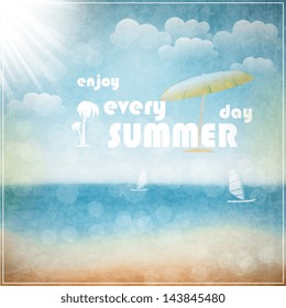 Enjoy every summer day eps10 vector illustration