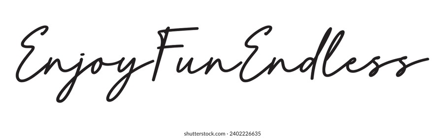 disfruta de un texto interminable y divertido sobre fondo blanco.