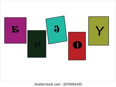enjoy fun vector design art