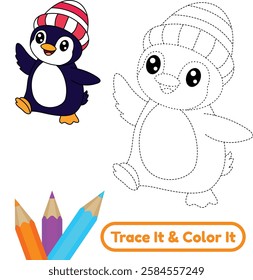 Enjoy happy penguin vector coloring pages with cute and fun designs. These printable penguin illustrations are perfect for kids, offering creativity and joy with every coloring page.