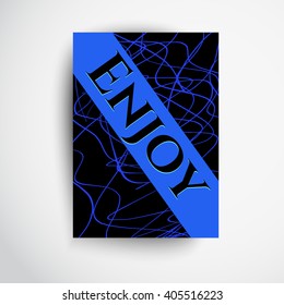 Enjoy illustration. Hand drawn abstract texture and place for text. 