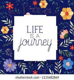 enjoy journey message with hand made font