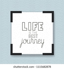 enjoy journey message with hand made font