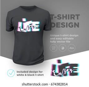 Enjoy life. Quote typographical print design template for t-shirt. Vector illustration