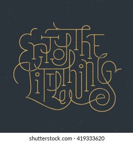 Enjoy The Little Things. Motivational hand drawn type lettering quote for t shirt tee fashion graphics,wall art print,home interior decor poster card design typographic pattern,vector illustration