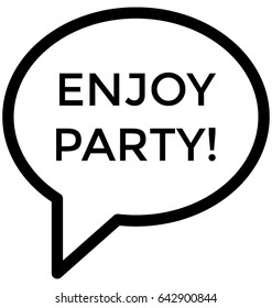 Enjoy Party Vector Icon