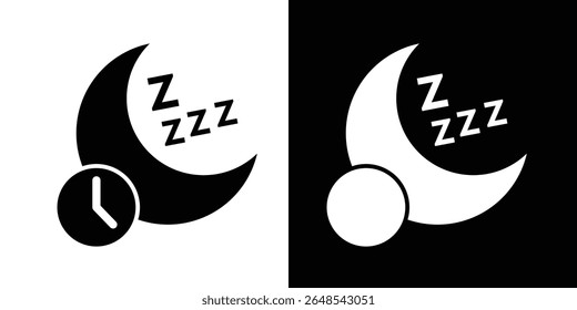 Enjoy peaceful sleep icon vector isolated on white background
