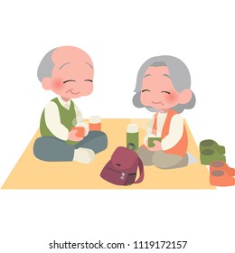 Enjoy a picnic for the elderly