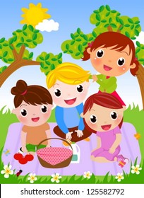 Enjoy Picnic and Happy Days