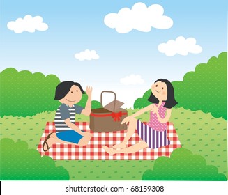 Enjoy Picnic and Happy Days