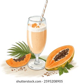 Enjoy a refreshing Papaya Coconut Lassi! This creamy, tropical drink blends sweet papaya with rich coconut for a delicious, nutritious treat perfect for any time of day.