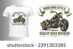 Enjoy the ride with our harley bike t-shirt design