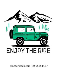 enjoy the ride vector art illustrations 