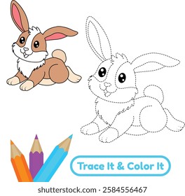 Enjoy running cute rabbit vector coloring pages with fun and adorable designs. These printable rabbit illustrations offer creativity and excitement for kids through playful bunny vector art.