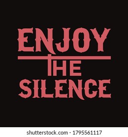 Disfruta de la ilustración del vector de camiseta de silencio.