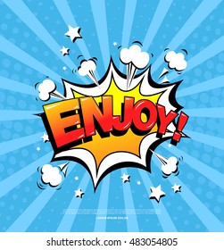 Enjoy! Speech bubble icon