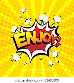 Enjoy! Speech bubble icon