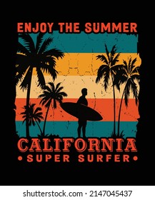 enjoy the summer California super surfer