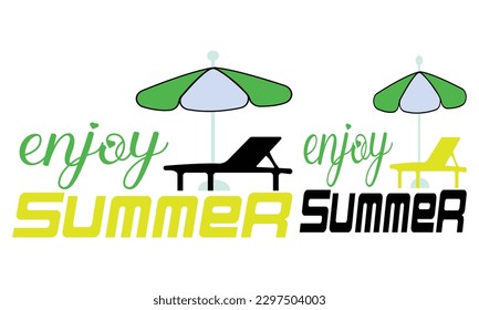 Enjoy Summer California T-shirt Design.