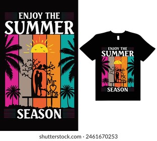 Enjoy The Summer Season T shirt Design