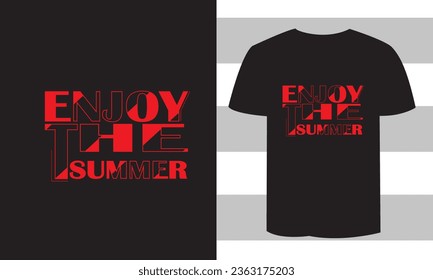 Enjoy Summer styles t-shirt design