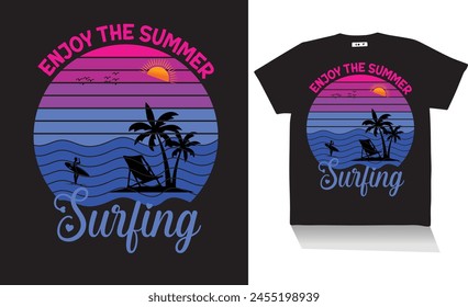 enjoy the summer surfing t shirt design,best surfing t shirt design.