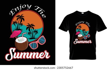 ENJOY THE SUMMER T SHIRT DESIGN
