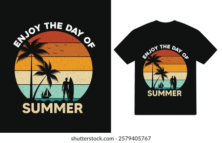 Enjoy The SUMMER T SHIRT DESIGN 