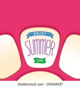 Enjoy summer time - bright abstract background design. Vector eps 10