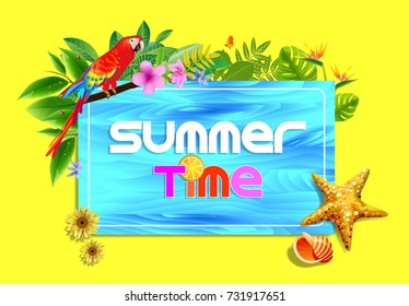 Enjoy Summer Time in Holidays vectors