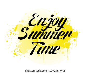 Enjoy Summer Time Party Flyer. 
