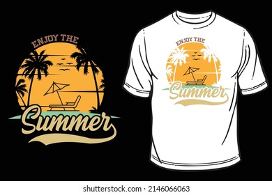 Enjoy The Summer t-shirt design