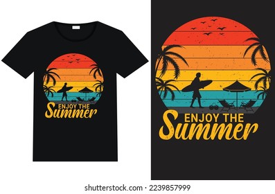 
Enjoy The Summer, summer t-shirt design