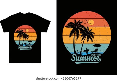  Enjoy the Summer Summer T-shirt design
