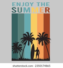 ENJOY THE SUMMER T-SHIRT DESIGN