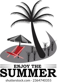 Enjoy the summer t-shirt design