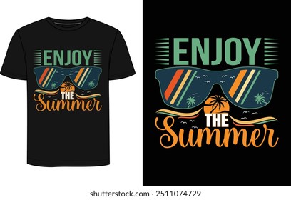 enjoy the summer t-shirt design