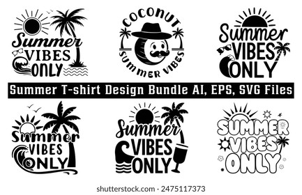 Enjoy the summer t-shirt design. Summer T Shirt Design Bundle, Trendy Summer T Shirts designs, themes, templates and graphic elements for t-shirt print and other uses.