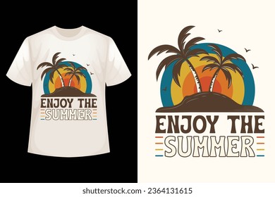 Enjoy the Summer - Summer t-shirt design template.