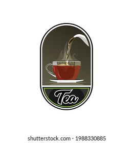 Enjoy tea with logo design inspiration and illustrations